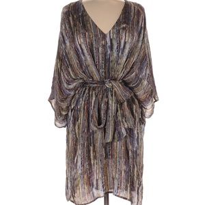 Gender Bias 100% Silk Print Casual Dress